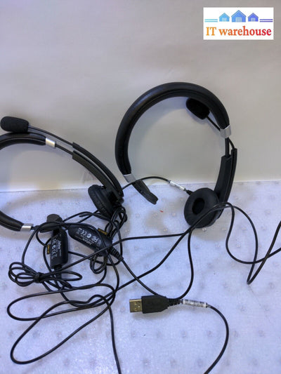 - (Nice) 2X Jabra Hsc011 Uc Voice 550 Mono Wired Usb Headset Tested