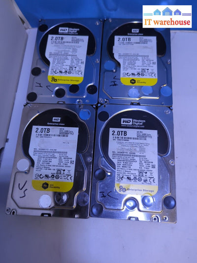 (Nice) 4X Wd Western Digital 2Tb 3.5’ Sata Hdd Wd2000Fyyz/Wd2000Fyys Tested -