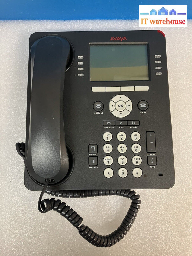 ~ (Nice) 5X Avaya 9608 Business Ip Desk Phones With Handset + Stand