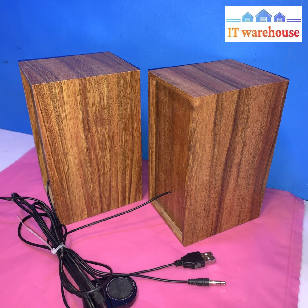 Nice ~ A Pair Of Elephant Aoide Computer Usb-Powered Speaker (Sp-020)