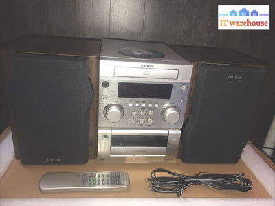 Nice ~ Aiwa Xr-M10 Component System With Speakers + Remote