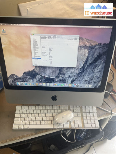 (Nice)Apple Imac 20” Mid 2007 C2D 2Ghz 4Gb 250Gb Ati Hd 2400 Xt Yosemite 10.10.5