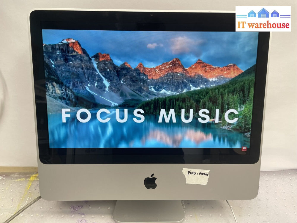 Nice ~ Apple Imac A1224 Mid-2008 20’ Intel Core 2 Duo 2.4G 4Gb 250G Osx 10.10.5