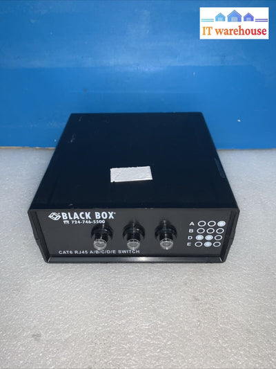 Nice ~ Black Box 4-To-1 Cat6 10-Gbe Manual Switch (Abcd) 5 X Serial Port