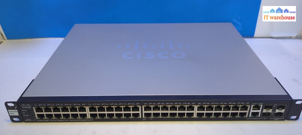 (Nice) Cisco Sg500-52Mp-K9 V03 52-Port Gigabit Poe + Managed Switch W/Mount -