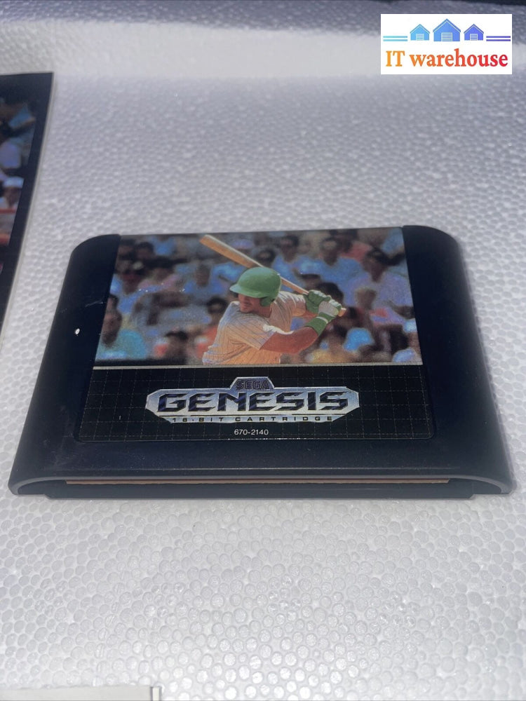 (Nice Condition) Sports Talk Baseball Sega Genesis Complete With Manual