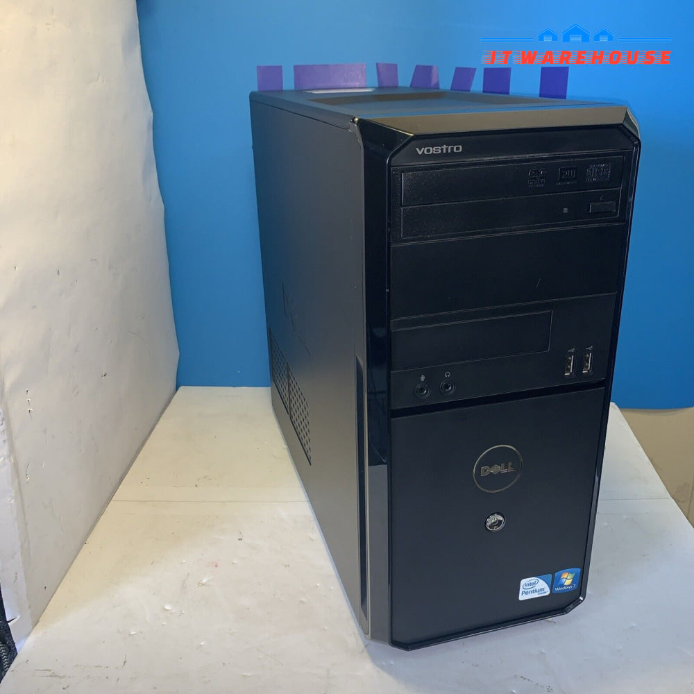 Nice ~ Dell Vostro 230 Duo Core 2.7Ghz 3Gb Ram 500Gb Hd Windows Xp Sp3