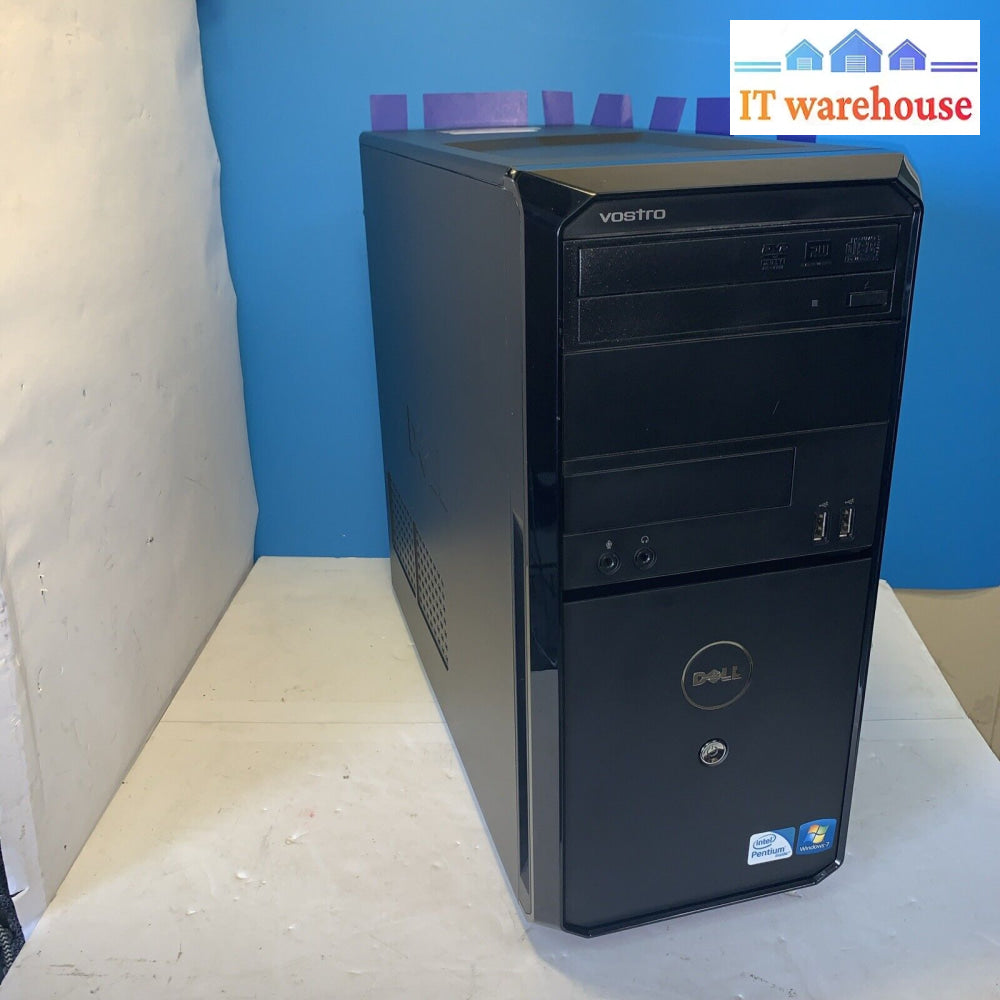 Nice ~ Dell Vostro 230 Duo Core 2.7Ghz 3Gb Ram 500Gb Hd Windows Xp Sp3