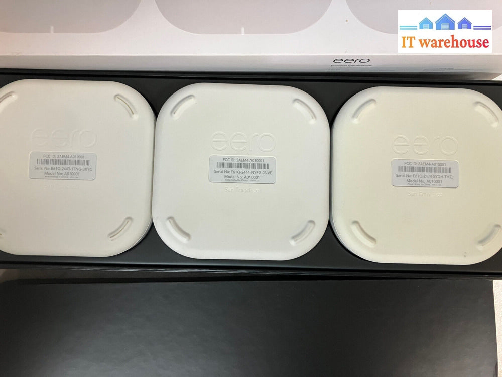 ~ (Nice) Eero Home Wifi System Pack Of 3 - 1St Gen P/N 2Aem4 A010001 / A010301