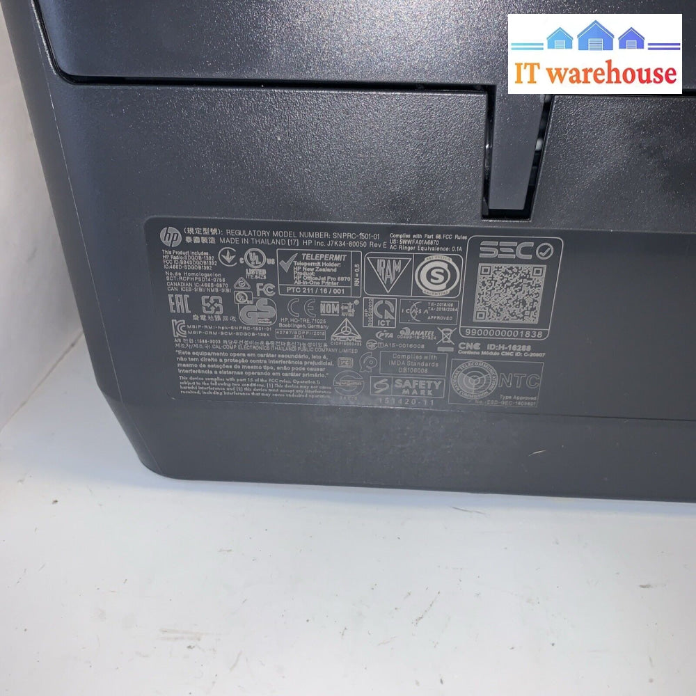 Nice ~ Hp Officejet Pro 6978 Color Inkjet All-In-One Printer (2.85K Only)