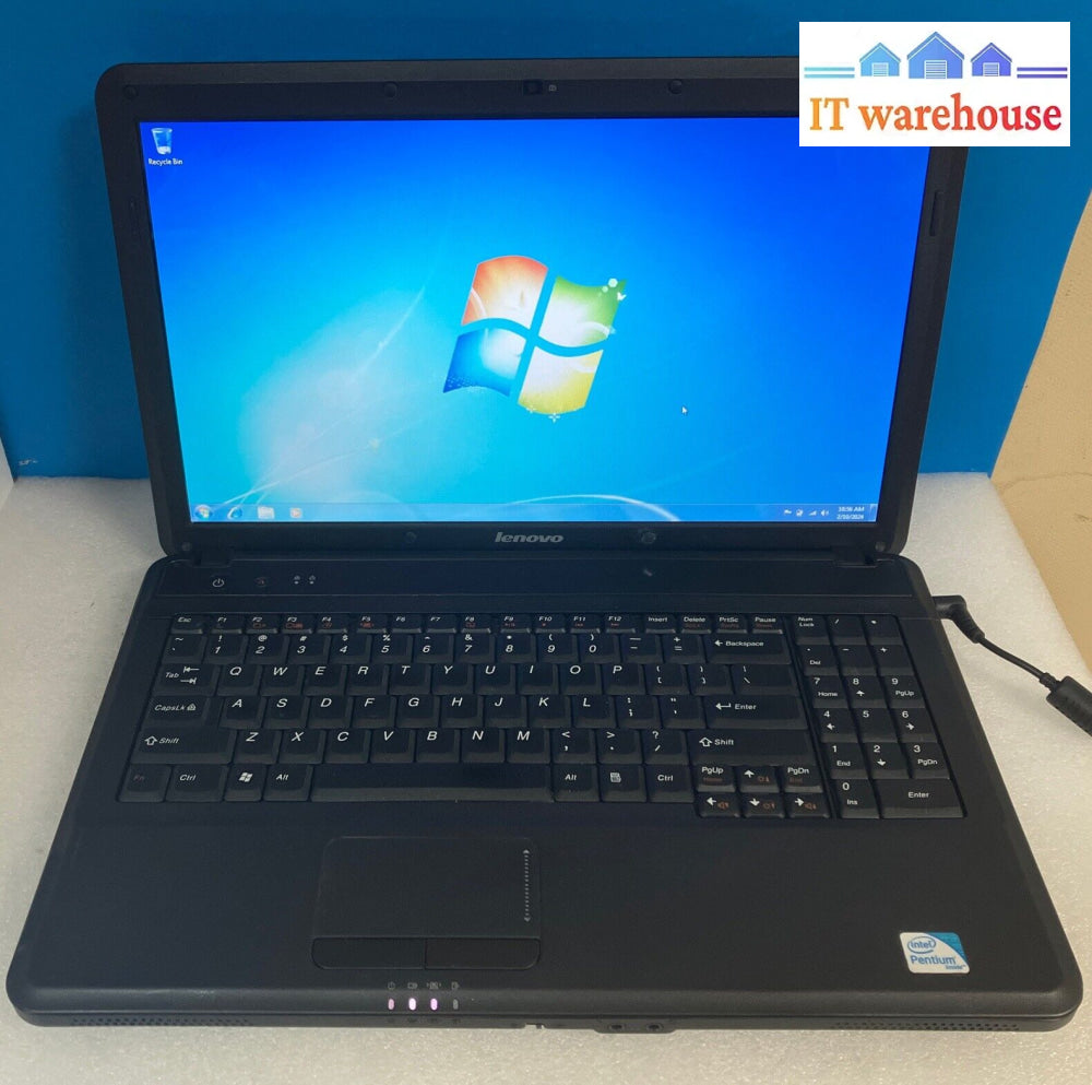 (Nice) Lenovo G550 15.6’ Laptop Dual Core T4300 Cpu 4Gb Ram 1Tb Hdd Win 7 Pro ~