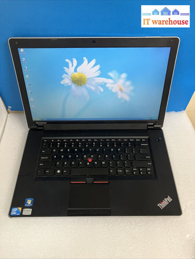 (Nice) Lenovo Thinkpad Edge 15.6’ Laptop I3-M370 Cpu 3Gb Ram / 160Gb Hdd Xp ~