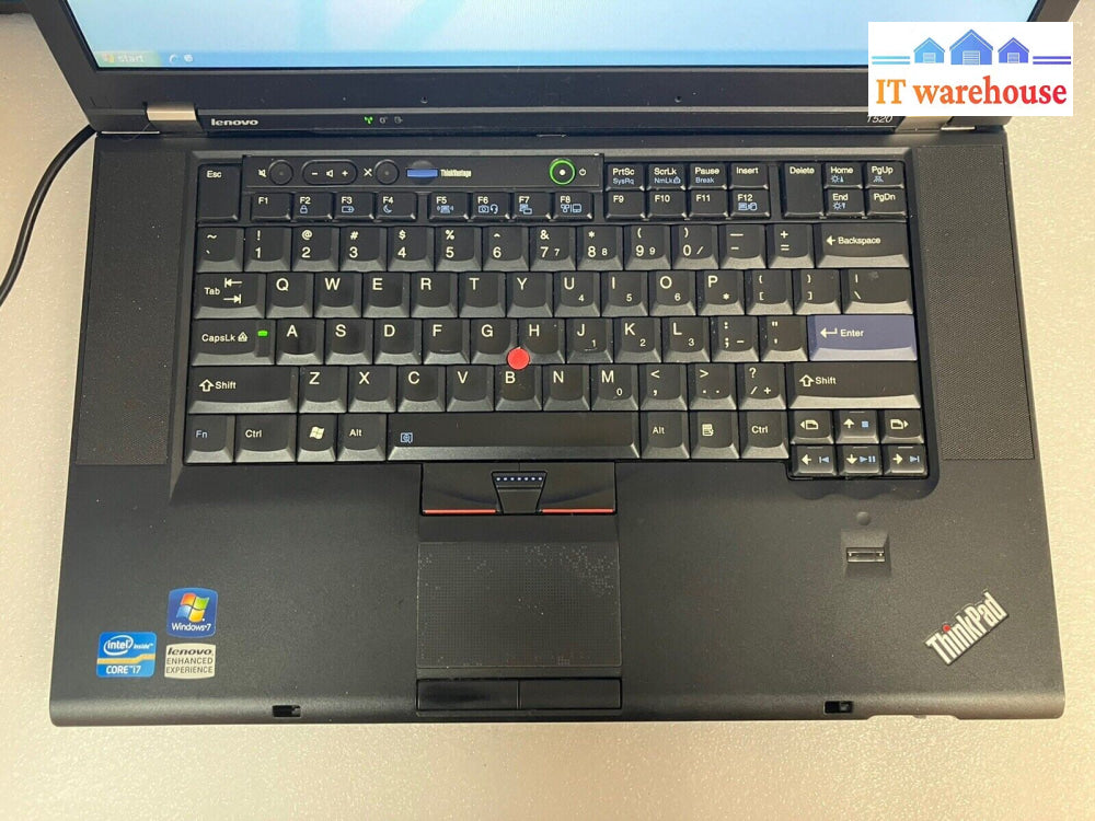 ~(Nice) Lenovo Thinkpad T520 15.6’ Laptop I7-2630Qm 2Ghz 4Gb Ram 320Gb Hdd Winxp