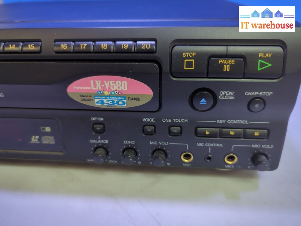 (Nice) Panasonic Lx-K580 Multi-Laser Disc Player Cd Cdv Ld Tested (No Remote) -