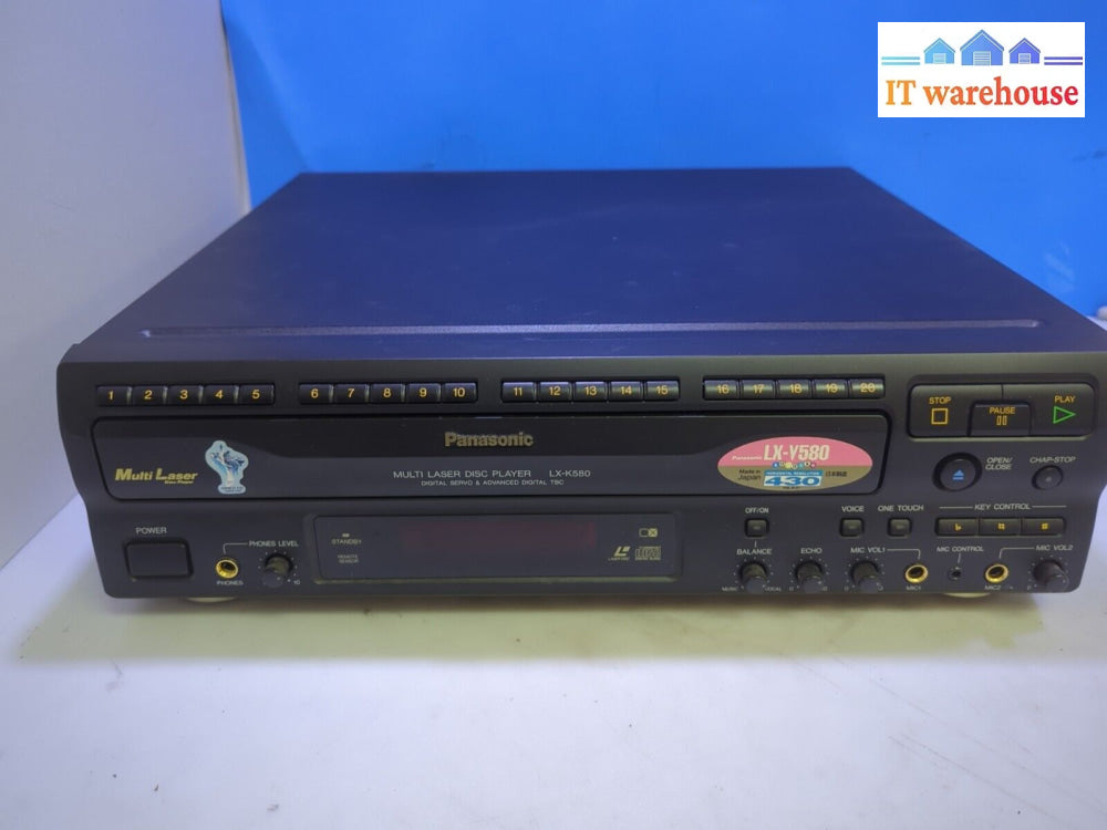 (Nice) Panasonic Lx-K580 Multi-Laser Disc Player Cd Cdv Ld Tested (No Remote) -