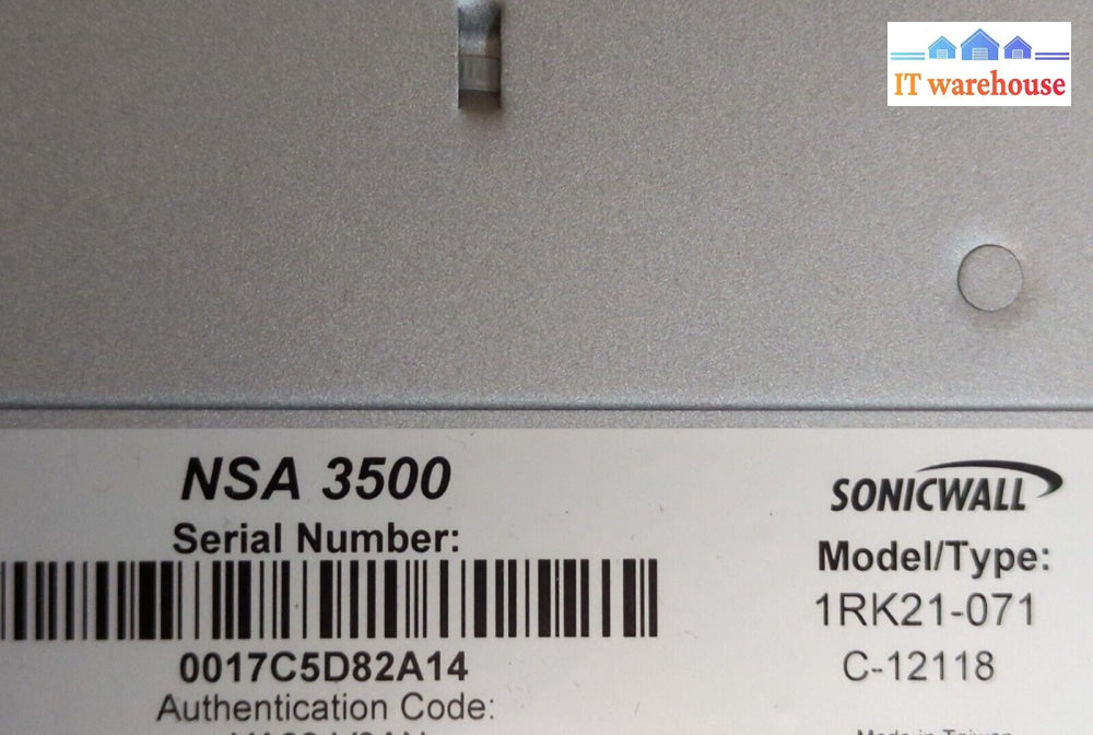 (Nice) Sonicwall 1Rk21-071 Nsa 3500 Network Security Appliance Firewall -