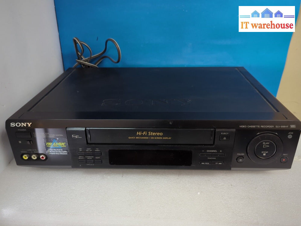 Nice Sony Slv-998Hf Hifi Stereo Vcr Video Vhs Player Tested (No Remote) -