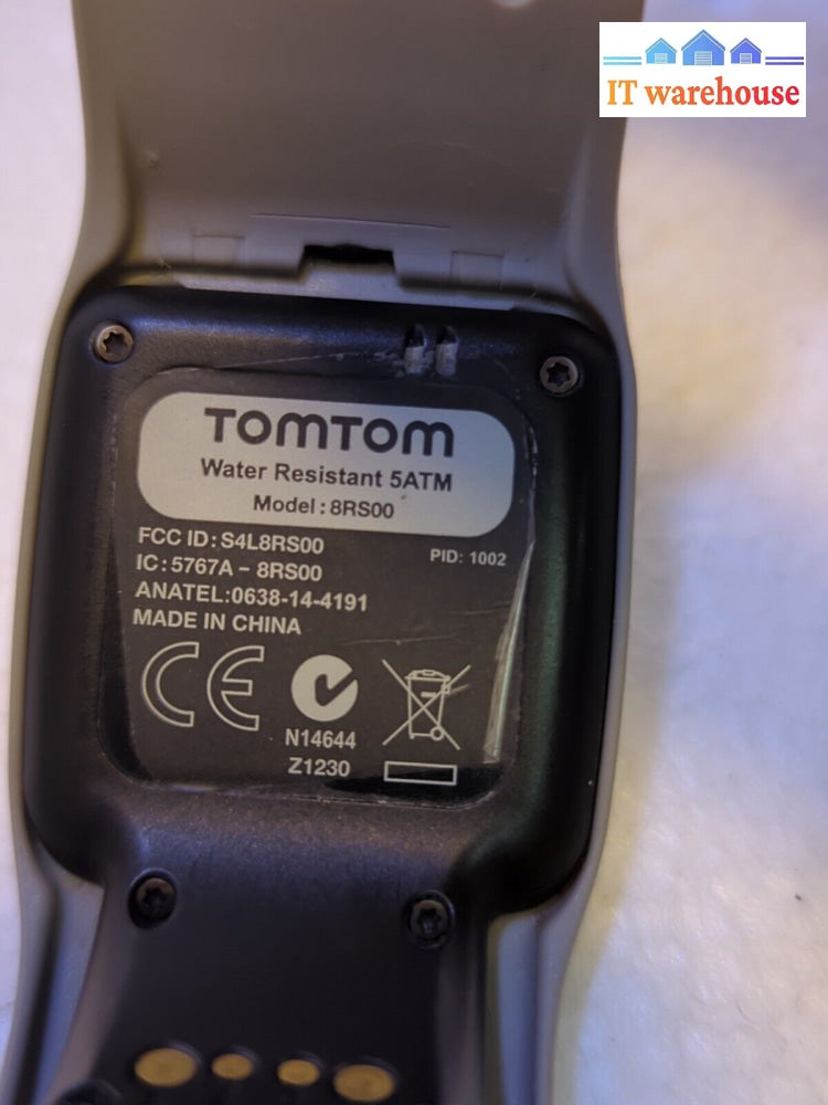 NICE TomTom Runner 8RS00 Water Resistant GPS Watch Black W charger Box