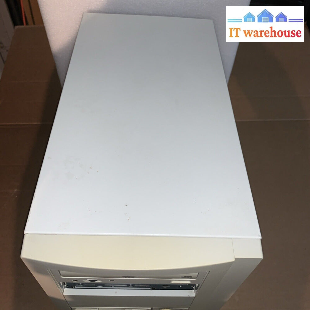 Nice~ Vintage ~ Desktop Pc Case With Dvd Rom + Floppy Disk Drive