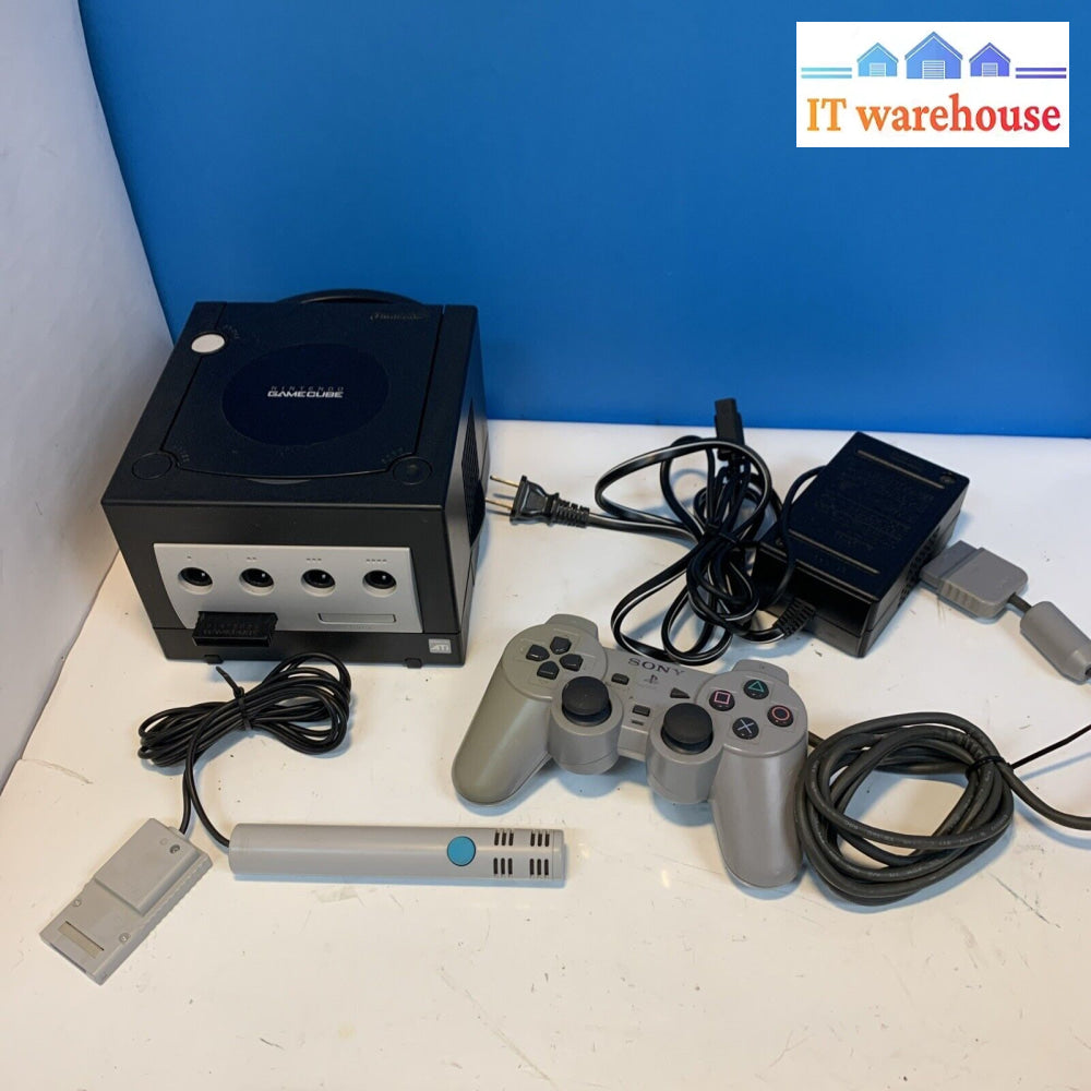 Nintendo Dol-101 Gamecube Console - Black With Game