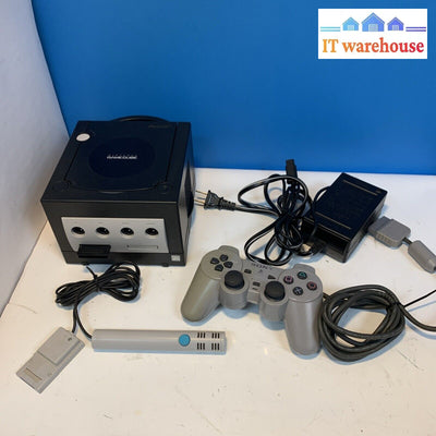 Nintendo Dol-101 Gamecube Console - Black With Game