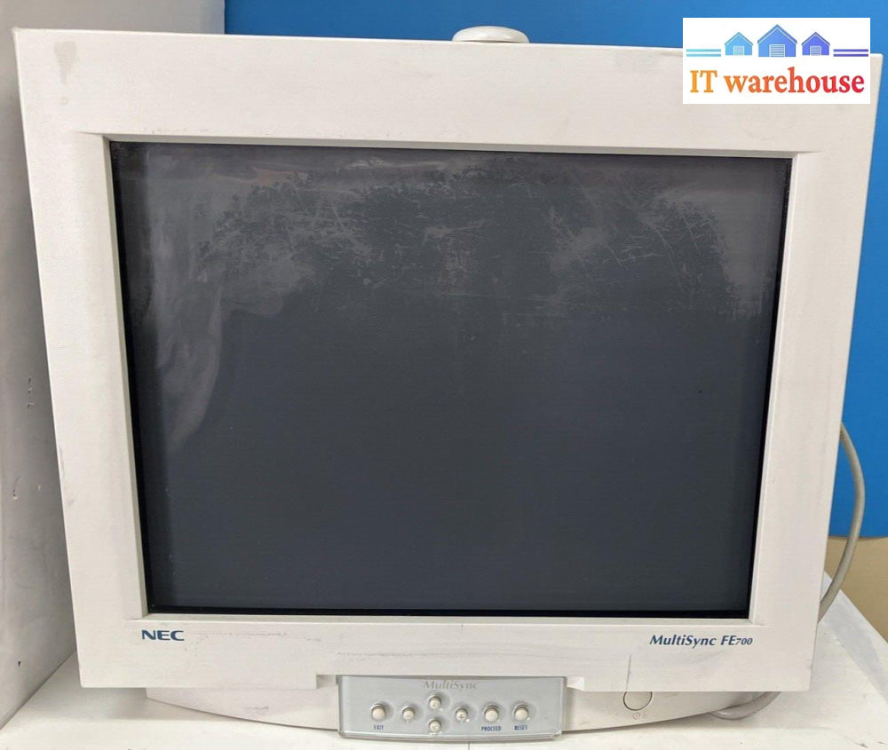 Nrc Multisync Fe700 Model Jc-17W01 Crt Color Monitor (Screen Delaminated Read) ~