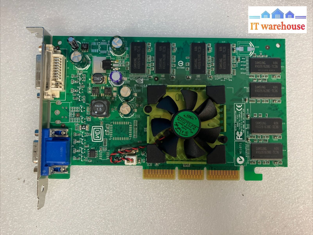 Nvidia Dell Geforce Fx5200 128Mb Agp Dvi Graphics Video Card U0842 0U0842 ~