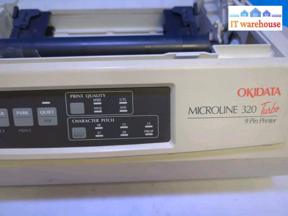 Oki Microline 320 Turbo 9 Pin Printer Parallel Only (Missing Top Parts Read) -