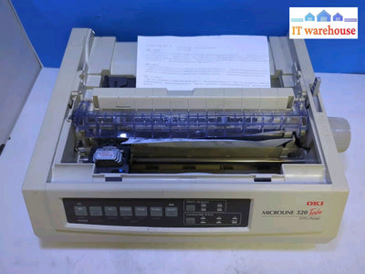 Oki Microline 320 Turbo 9 Pin Printer Usb/Parallel (Missing Parts Read) -
