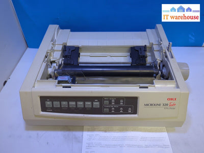Oki Microline 320 Turbo 9 Pin Printer Usb/Parallel (Missing Parts Read) -