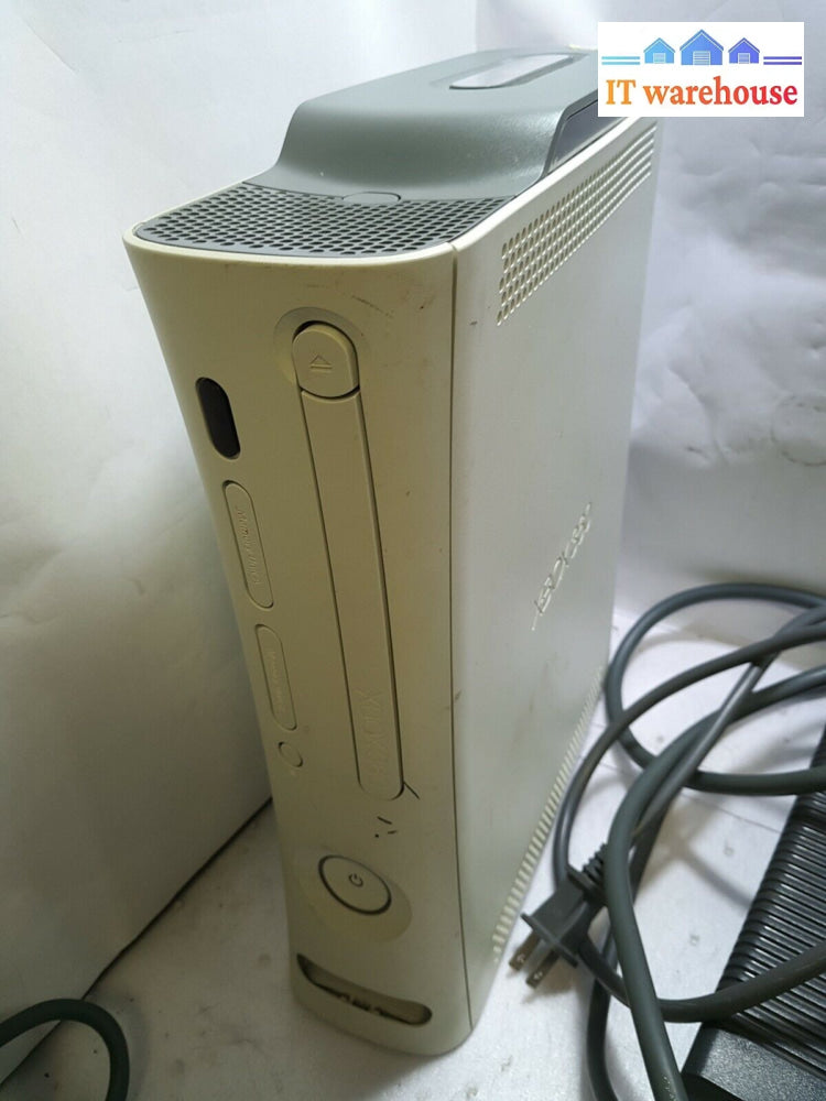 - Old Version Microsoft Xbox 360 Console With Adapter & One Controller(No Hdmi)