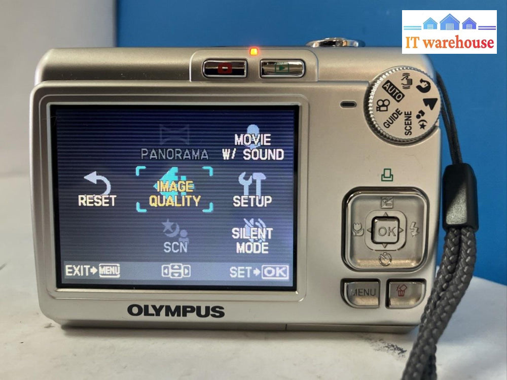 Olympus Fe-270 7.1Mp Ccd 3X Zoom Compact Digital Camera *Tested/Working* ~