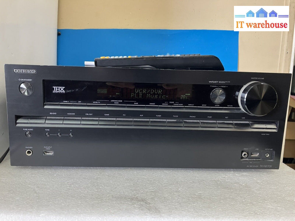 ~Onkyo Tx-Nr709 7.2 Channel Thx 250W Network A/V Receiver Bundle & Remote Tested