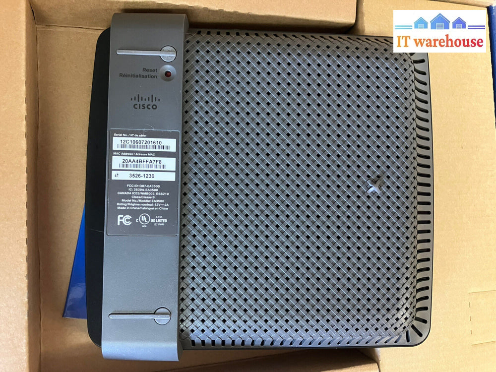 ~Open Box Cisco Linksys Ea3500 Dual Band N750 Router W/Gigabit & Usb App Enabled