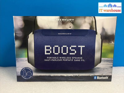 ~ (Open Box) Merkury Boost Portable Wireless Bluetooth Usb Speaker Mic-Sb220