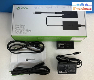 ~ (Open Box) Microsoft Kinect Adapter For Xbox One S & Windows Pc Cz2-00072 1637