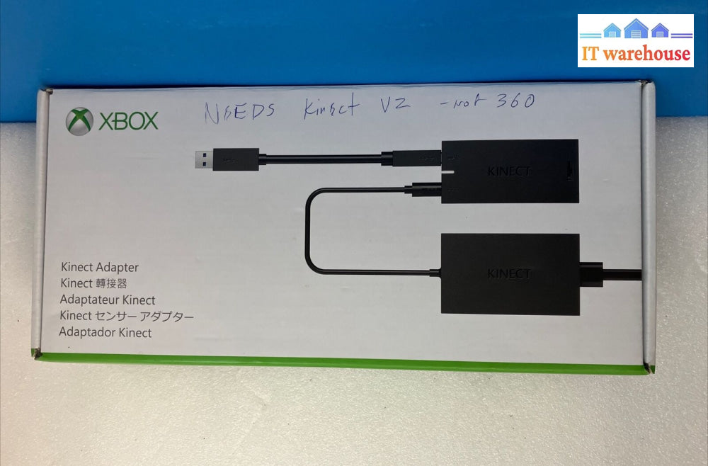 ~ (Open Box) Microsoft Kinect Adapter For Xbox One S & Windows Pc Cz2-00072 1637