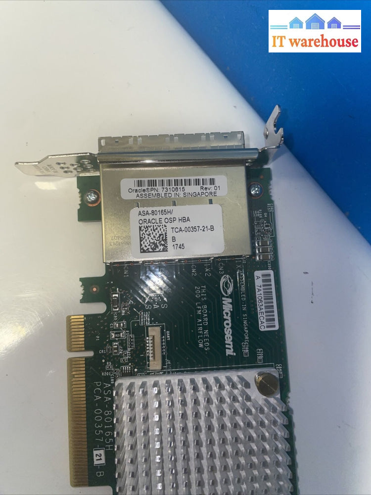 Oracle-7310615 Microsemi-Asa 80165H Hba Adapter Card