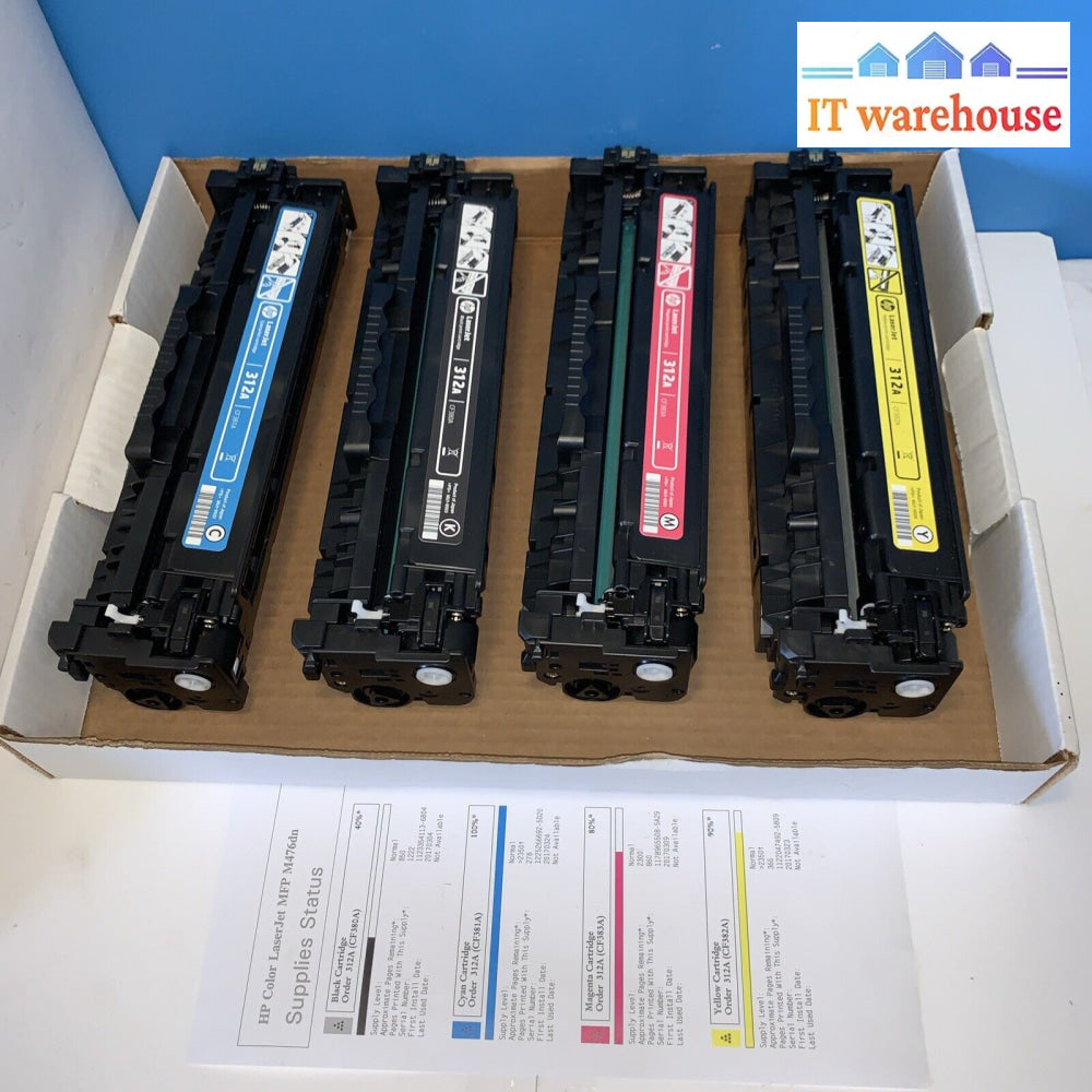 Original Toner Cartridge Set For Hp 312A Color Laserjet Pro Mfp M476Dn M476N