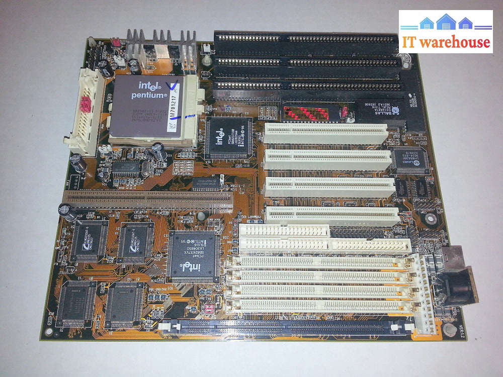 P&Q L-9635-8 Ml-1 94V-0 Socket-7 Motherboard W/ Intel Pentium Cpu A80502133