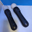 Pair Of Sony Ps3/Ps4 Move Motion Controllers - Black (Cech-Zcm1U) Tested