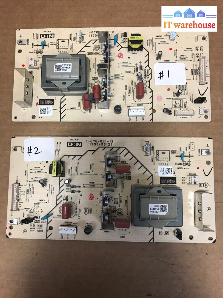 Pair Sony (1-878-620-12 1-878-621-12) D1N/D2N Board