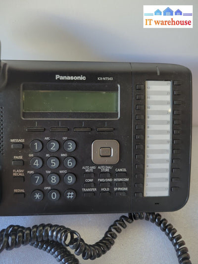 Panasonic 3-Line Back-Lit Telephone ‎Kx-Nt543-B Kx-Nt543 Phone (No Ac) -