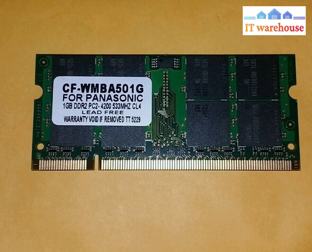 Panasonic Cf-Wmba501G 1Gb Ddr2 Pc2-4200 533Mhz Cl4 Memory @@@