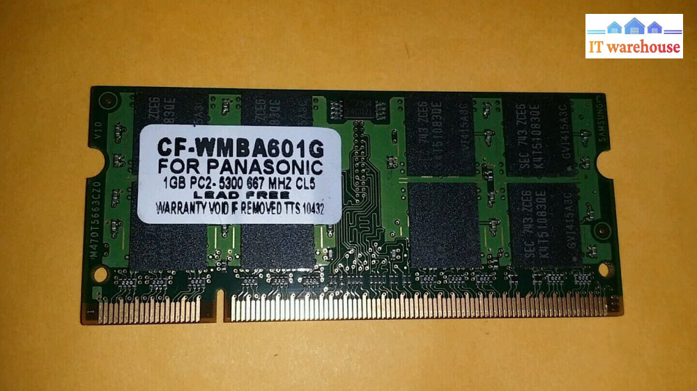 Panasonic Cf-Wmba601G 1Gb Ddr2 Pc2-5300 667Mhz Cl5 Memory @@@