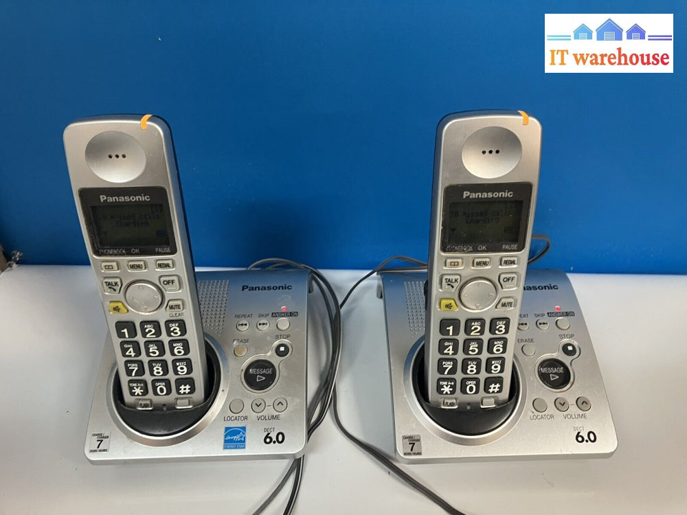 ~ Panasonic Dect 6.0 Cordless Phone Answering System (Model: Kx-Tg1031Cs)