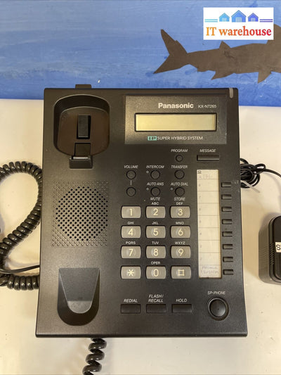 Panasonic Kx-Nt265C-B Ip Voip 12 Key Display Speaker Telephone W/ Power - Black