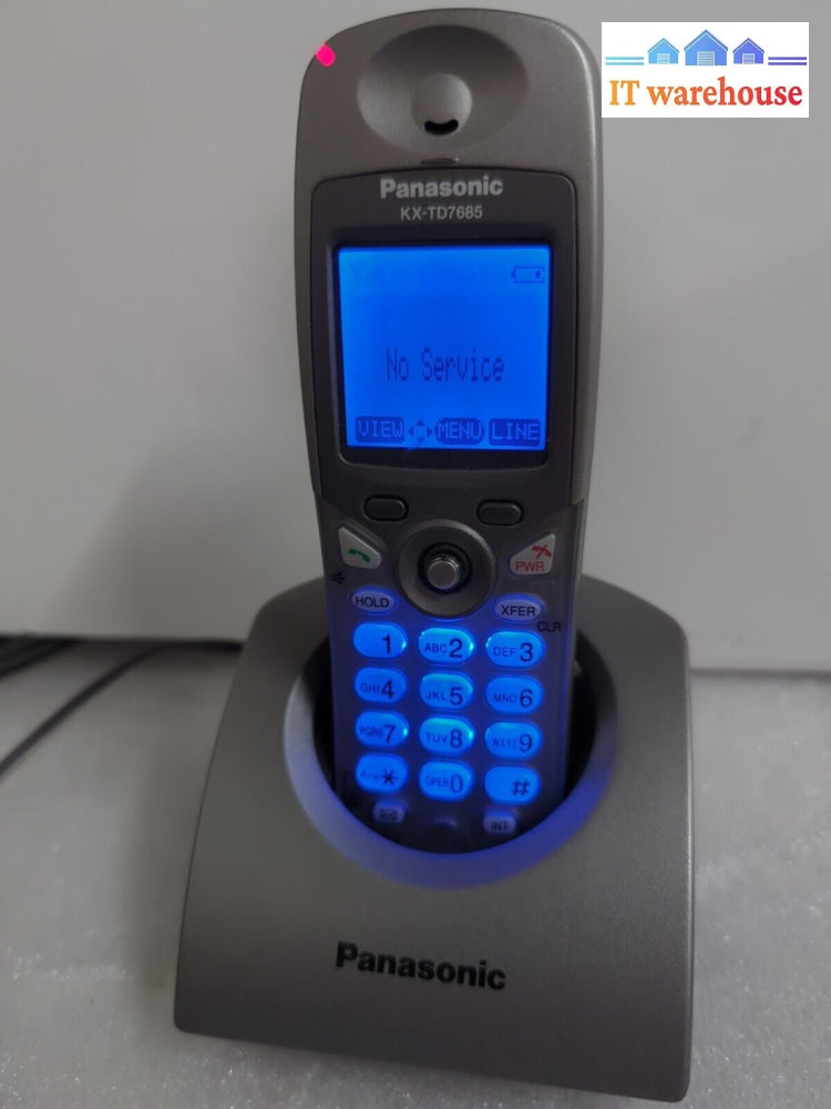 Panasonic Kx-Td7685 Cordless Phone W/Original Charger For Kx-Tda50 Kx-Tde100 -