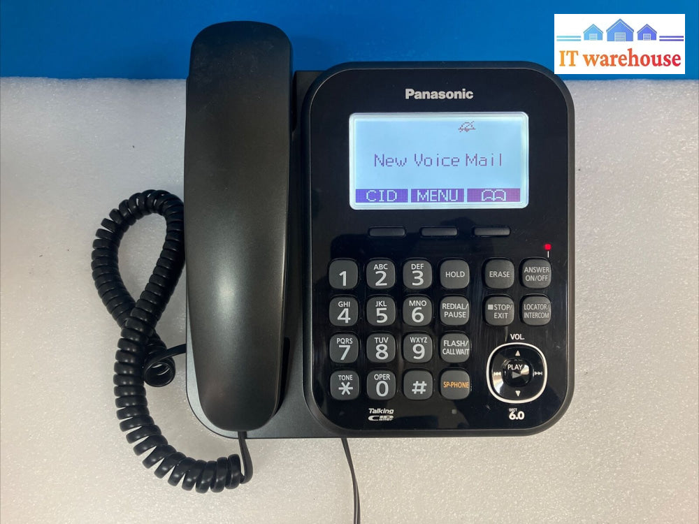 ~ Panasonic Kx-Tg4771C B Dect6.0 Corded Phone With Answering Machine Caller Id