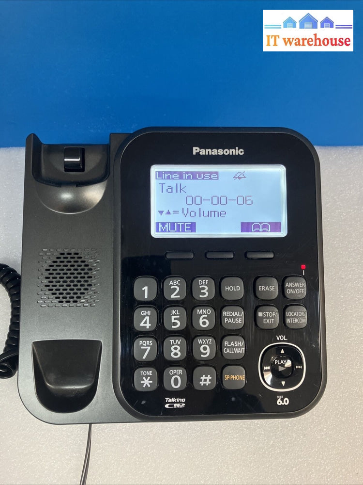 ~ Panasonic Kx-Tg4771C B Dect6.0 Corded Phone With Answering Machine Caller Id